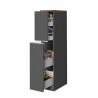 Meuble de cuisine moderne avec 2 tiroirs à épices 30x60x164,5 Trym 