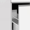 Meuble mobile moderne de cuisine avec 2 tiroirs à épices 30x60x164.5 Trym 