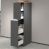 Meuble de cuisine moderne avec 2 tiroirs à épices 30x60x164,5 Trym 