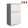Ensemble de meubles cache-frigo encastrable et porte-épices pour cuisine linéaire Fist Caractéristiques
