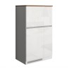 Ensemble de meubles cache-frigo encastrable et porte-épices pour cuisine linéaire Fist 