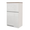 Ensemble de meubles cache-frigo encastrable et porte-épices pour cuisine linéaire Fist 