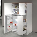 Set mobili copri frigo a incasso e portaspezie cucina lineare Fist 