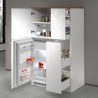 Ensemble de meubles cache-frigo encastrable et porte-épices pour cuisine linéaire Fist 