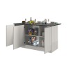 Isola centrale 3 ante per cucina moderna 155x90x90cm con tavolo Deaton Acquisto