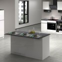 Isola centrale 3 ante per cucina moderna 155x90x90cm con tavolo Deaton Catalogo