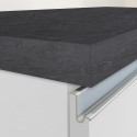 Isola centrale 3 ante per cucina moderna 155x90x90cm con tavolo Deaton 