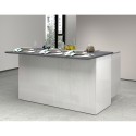 Isola centrale 3 ante per cucina moderna 155x90x90cm con tavolo Deaton 