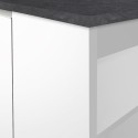 Isola centrale 3 ante per cucina moderna 155x90x90cm con tavolo Deaton 
