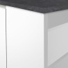 Isola centrale 3 ante per cucina moderna 155x90x90cm con tavolo Deaton 