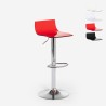 Tabouret transparent pivotant design moderne en métal pour bar cuisine Juneau Promotion