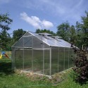 Serre de jardin extérieur  en polycarbonate 290x570-640x220h Sanus WXL Réductions