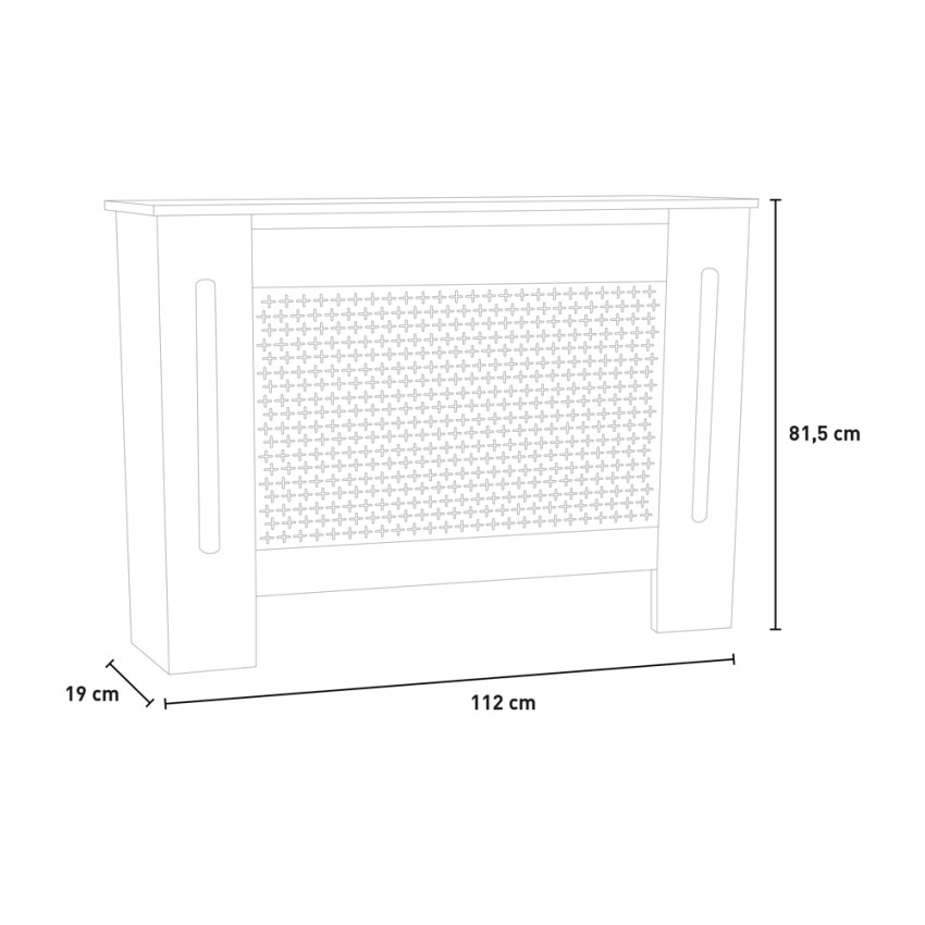 Fencer L copricalorifero copritermosifone 112x19x81,5h stile classico