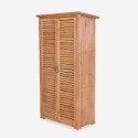 Gartenlagerschrank 87x45x160cm aus Holz, 2 Türen Mallard Sales