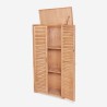 Gartenlagerschrank 87x45x160cm aus Holz, 2 Türen Mallard Katalog