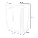 Gartenholzschrank mit 2 Türen 69x43x88 cm Pintail Eigenschaften