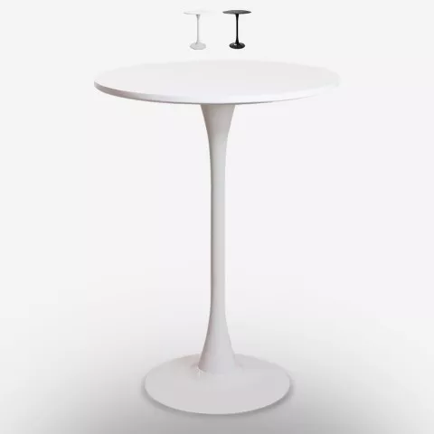 Table de bar haute style Goblet rond 60cm pour tabourets Gerbys Promotion