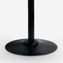 Tavolo sala da pranzo moderno Goblet nero rotondo 120cm Blackwood+ Saldi