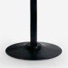 Tavolo sala da pranzo moderno Goblet nero rotondo 120cm Blackwood+ Saldi