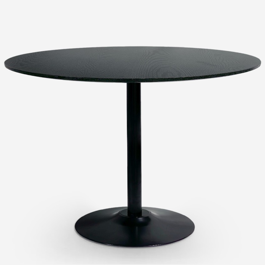 Tavolo sala da pranzo moderno Goblet nero rotondo 120cm Blackwood+ Promozione Tavolo sala da pranzo moderno Goblet nero rotondo 120cm Blackwood+ Promozione