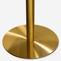 Runder Tisch 80cm mit goldenem Marmoreffekt im klassisch-modernen Stil Monika Sales