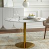 Runder Esstisch im Goblet-Stil 120cm gold marmoriert Monika+ Verkauf