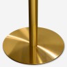 Runder Esstisch im Goblet-Stil 120cm gold marmoriert Monika+ Sales