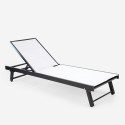Stock 4 lettini prendisole da giardino piscina alluminio ruote Rimini Acquisto