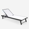 Stock 4 lettini prendisole da giardino piscina alluminio ruote Rimini Acquisto