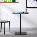 Tavolo da pranzo bar ristorante bistrot 60x60cm legno metallo Kells Saldi
