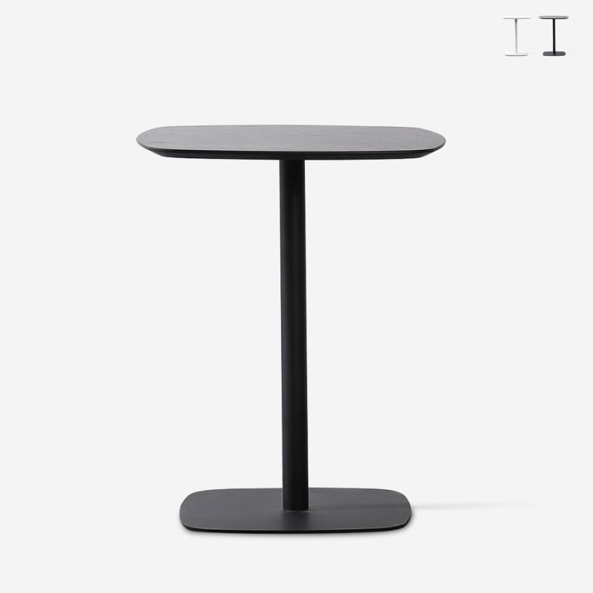 Table à manger bar restaurant bistrot 60x60cm bois métal Kells Vente Table à manger bar restaurant bistrot 60x60cm bois métal Kells Vente