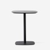 Tavolo da pranzo bar ristorante bistrot 60x60cm legno metallo Kells Catalogo