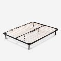 Doppelbett 160x190cm Holzlattenrost Stahl Luzern Plus Aktion