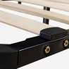 Doppelbett 160x190cm Holzlattenrost Stahl Luzern Plus Sales