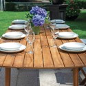 Ausziehbarer Holztisch für den Außenbereich 180-240cm Munroe Verkauf