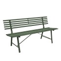 Panchina 3 posti giardino esterno classica in ferro 150x57x76cm Iven Modello