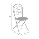 Set 2 x klappbare Stühle aus Eisen für den Außenbereich im Bistro-Roche-Stil Rabatte
