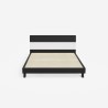 Letto matrimoniale design in legno moderno 160x190cm testata doghe Landeck Prezzo