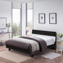 Letto matrimoniale design in legno moderno 160x190cm testata doghe Landeck Offerta