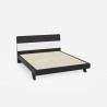 Letto matrimoniale design in legno moderno 160x190cm testata doghe Landeck Misure