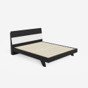 Letto matrimoniale design in legno moderno 160x190cm testata doghe Landeck Caratteristiche