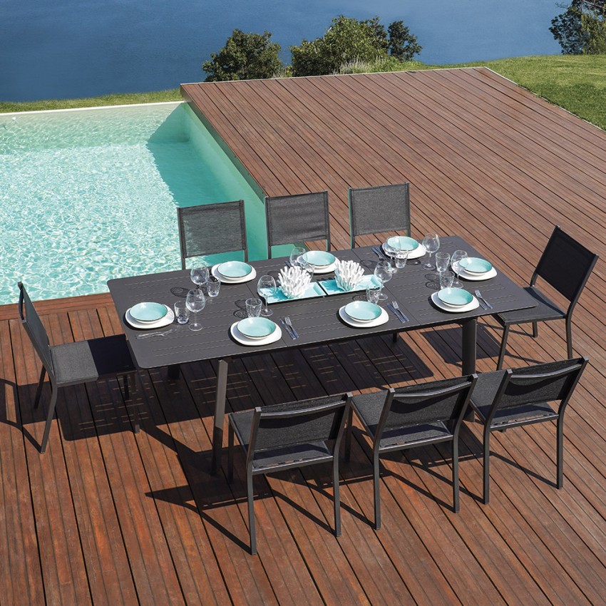 CVT2 Couvre-table de jardin extérieur 240x130x60cm imperméable