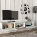 Modernes Design TV-Hängeschrank 180cm 2 Türen 1 offenes Fach Hilary Auswahl