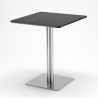 Tavolino 60x60 quadrato con base centrale per bar bistrot Horeca Saldi