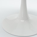 Set 2 Stühle Küche Stil Tulipan Tisch weiß Holz rund 80cm Meis 
