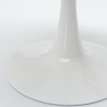 Set runder Tisch 80cm Tulipan Marmoreffekt 2 Stühle schwarz-weiß Liwat 