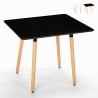 Tavolo quadrato design scandinavo cucina sala da pranzo legno 80x80cm Wooden Vendita