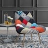 Sofa-Sessel Mehrfarbiger Patchwork-Stoff Skandinavischer Stil Nevada Verkauf