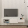 Wohnzimmer TV-Ständer weiß 2 Türen 160x30x33cm Dione Angebot