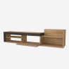 Mobile moderno porta TV design sospeso 1 anta e scaffale 180x32x42cm Trella Modello